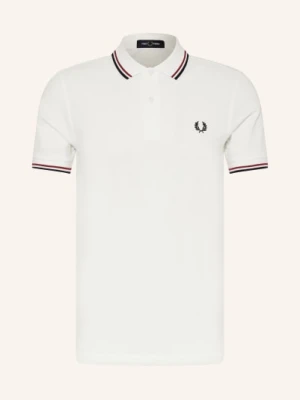 Fred Perry Koszulka Polo Z Pikowanym Wzorem weiss