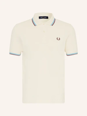 Fred Perry Koszulka Polo Z Pikowanym Wzorem weiss