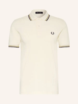 Fred Perry Koszulka Polo Z Pikowanym Wzorem weiss