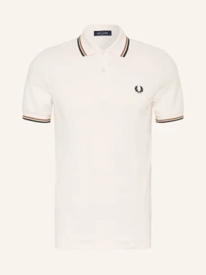 Fred Perry Koszulka Polo Z Pikowanym Wzorem weiss biały