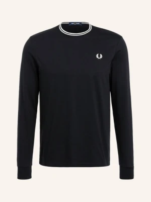 Fred Perry Koszulka Z Długim Rękawem schwarz