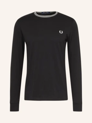 Fred Perry Koszulka Z Długim Rękawem schwarz