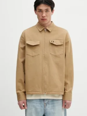 Fred Perry kurtka bawełniana kolor zielony przejściowa M9833.363