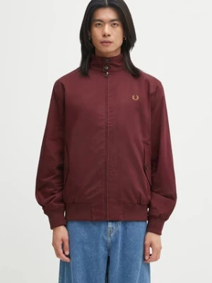 Fred Perry kurtka kolor bordowy przejściowa J8568