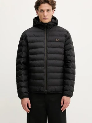 Fred Perry kurtka kolor czarny przejściowa J8553