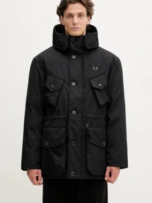 Fred Perry kurtka kolor czarny zimowa J1315