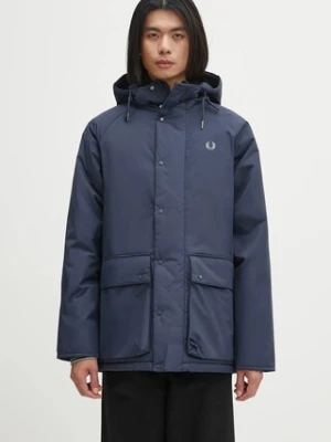 Fred Perry kurtka kolor granatowy zimowa J8519