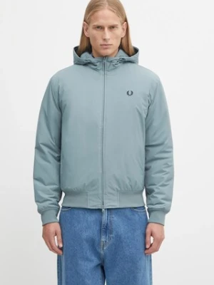 Fred Perry kurtka kolor zielony zimowa J1304