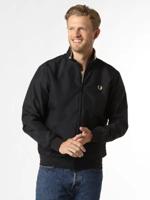Fred Perry Kurtka męska Mężczyźni czarny jednolity,
