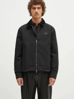 Fred Perry kurtka The Caban Jacket męska kolor czarny przejściowa oversize J8535.102