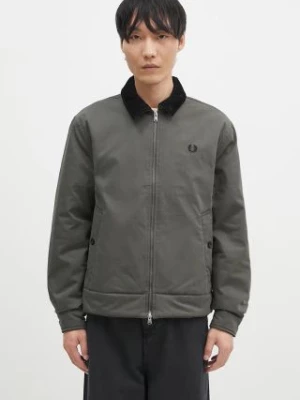 Fred Perry kurtka The Caban Jacket męska kolor zielony przejściowa J8535.638