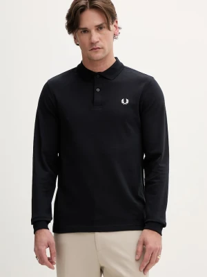 Fred Perry longsleeve bawełniany granatowy