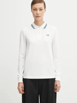 Fred Perry longsleeve bawełniany kolor biały G3636