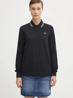 Fred Perry longsleeve bawełniany kolor granatowy G3636