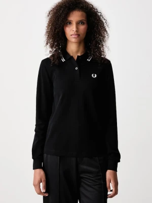Fred Perry longsleeve damski bawełniany czarny