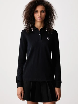 Fred Perry longsleeve damski bawełniany granatowy