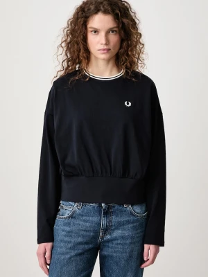 Fred Perry longsleeve damski bawełniany granatowy