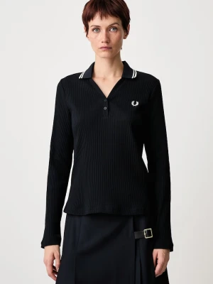 Fred Perry longsleeve damski z bawełną granatowy