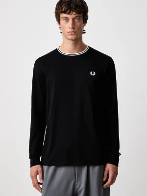 Fred Perry longsleeve męski bawełniany granatowy