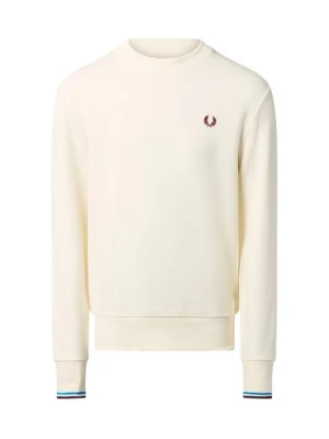 Fred Perry Męska bluza nierozpinana Mężczyźni beżowy jednolity,