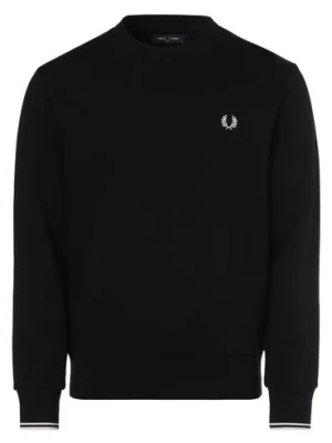 Fred Perry Męska bluza nierozpinana Mężczyźni czarny jednolity,