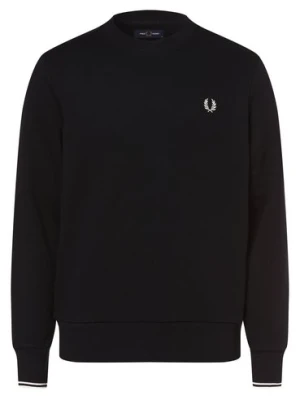 Fred Perry Męska bluza nierozpinana Mężczyźni niebieski jednolity,
