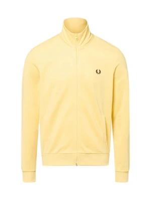Fred Perry Męska bluza rozpinana Mężczyźni złoty jednolity,