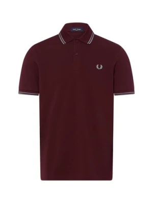 Fred Perry Męska koszulka polo Mężczyźni Bawełna czerwony,