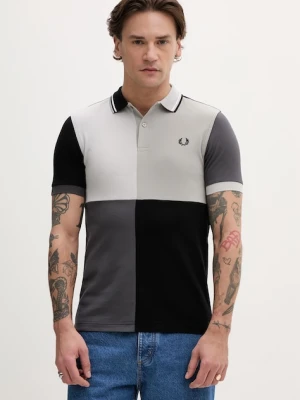 Fred Perry polo bawełniane Beams Grid Design Fp Shirt