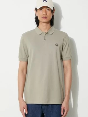 Fred Perry polo bawełniane Plain Fred Perry kolor beżowy gładki M6000.U84