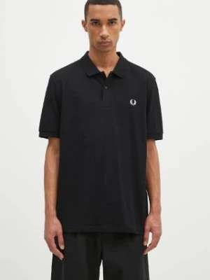 Fred Perry polo bawełniane Plain Fred Perry Shirt kolor czarny gładki M6000.350