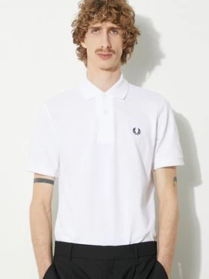 Fred Perry polo bawełniane The Original Shirt kolor beżowy gładki M3.100