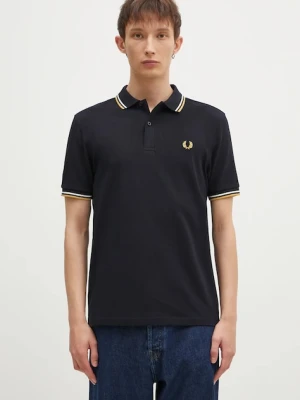 Zdjęcie produktu Fred Perry polo bawełniane The Twin Tipped Shirt granatowy