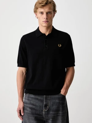 Fred Perry polo męskie bawełniane czarny