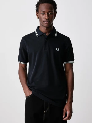 Fred Perry polo męskie bawełniane granatowy