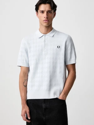 Fred Perry polo męskie bawełniane niebieski
