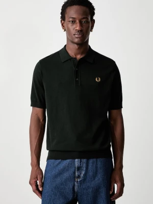 Fred Perry polo męskie bawełniane zielony