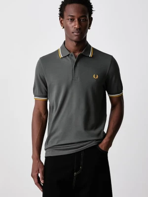 Fred Perry polo męskie bawełniane zielony