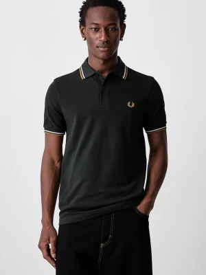 Fred Perry polo męskie bawełniane zielony
