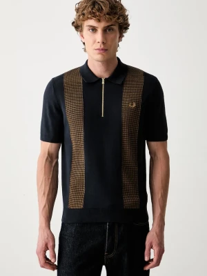 Fred Perry polo męskie z bawełną granatowy