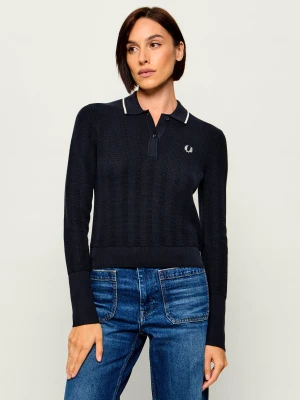 Fred Perry Sweter | Regular Fit granatowy
