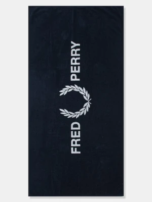 Fred Perry ręcznik plażowy bawełniany