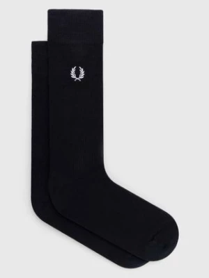 Fred Perry skarpetki Classic Laurel Wreath Sock męskie kolor granatowy C7135.267