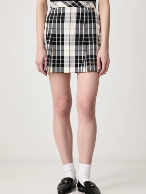 Fred Perry spódnica plisowana z wiskozą beżowy