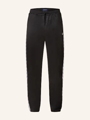 Fred Perry Spodnie Dresowe Z Lampasami schwarz