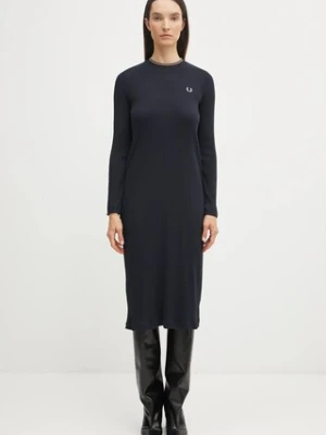 Fred Perry sukienka kolor granatowy mini prosta D1179