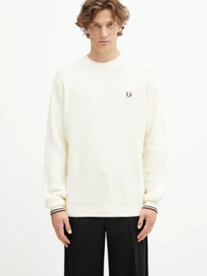 Fred Perry sweter bawełniany męski kolor beżowy K6507