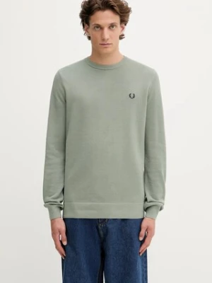 Fred Perry sweter bawełniany męski kolor zielony lekki K1309