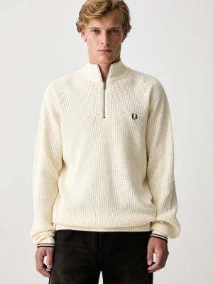 Fred Perry sweter męski bawełniany beżowy