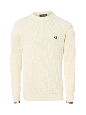 Fred Perry Sweter Mężczyźni Bawełna biały